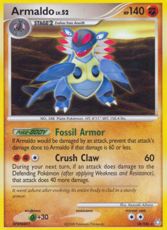 Armaldo 18/146 Diamond & Pearl Legends Awakened