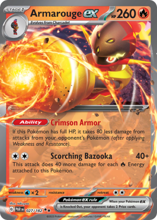 Armarouge ex 27/182 Scarlet & Violet Paradox Rift