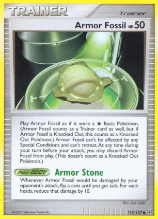 Armor Fossil 119/127 Platinum Platinum