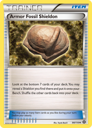 Armor Fossil Shieldon 98/114 XY Steam Siege