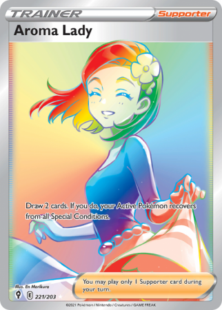 Aroma Lady 221/203 Sword & Shield Evolving Skies