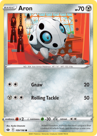 Aron 109/198 Sword & Shield Chilling Reign