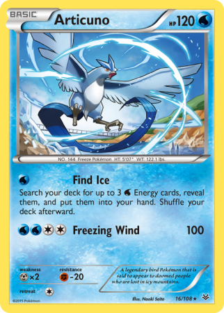Articuno 16/108 XY Roaring Skies