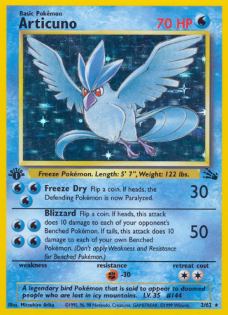 Articuno 2/62 Base Fossil