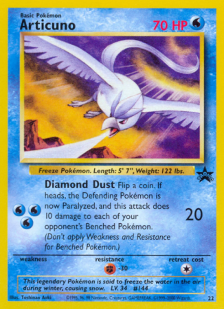 Articuno 22/53 Base Wizards Black Star Promos