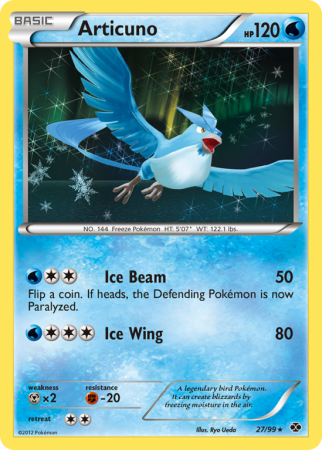Articuno 27/99 Black & White Next Destinies