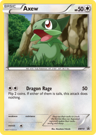 Axew BW10/101 Black & White BW Black Star Promos