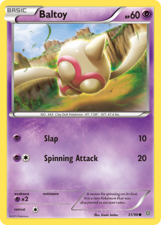 Baltoy 31/98 XY Ancient Origins