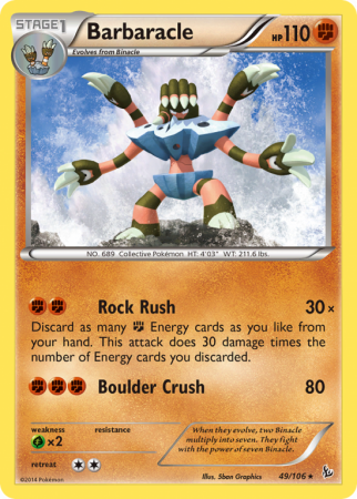 Barbaracle 49/106 XY Flashfire
