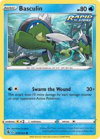 Basculin 70/264 Sword & Shield Fusion Strike