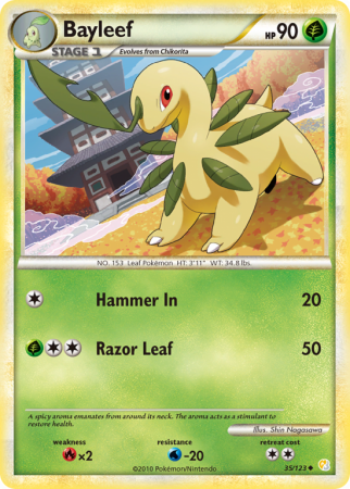 Bayleef 35/123 HeartGold & SoulSilver HeartGold & SoulSilver