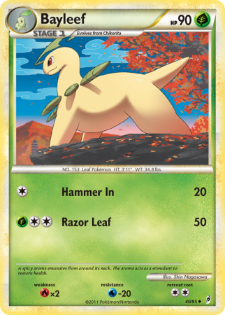 Bayleef 40/106 HeartGold & SoulSilver Call of Legends