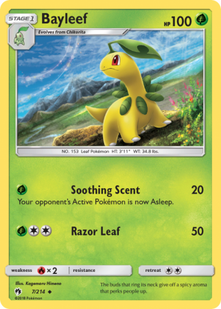 Bayleef 7/214 Sun & Moon Lost Thunder