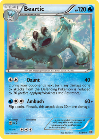 Beartic 37/99 Black & White Next Destinies