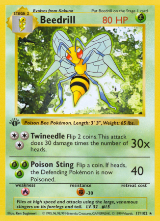 Beedrill 17/102 Base Base Set