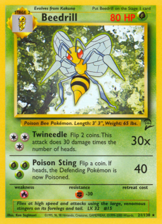 Beedrill 21/130 Base Base Set 2