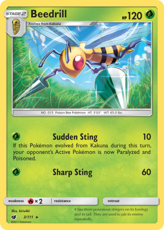 Beedrill 3/111 Sun & Moon Crimson Invasion