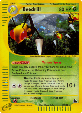 Beedrill H4/182 E-Card Skyridge