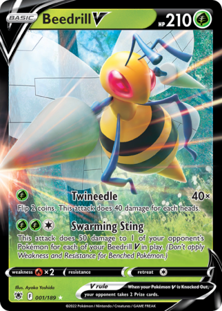 Beedrill V 1/189 Sword & Shield Astral Radiance