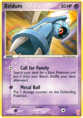 Beldum 1/12 EX EX Trainer Kit 2 Plusle