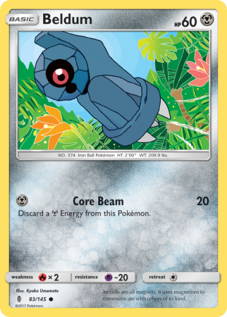 Beldum 83/145 Sun & Moon Guardians Rising