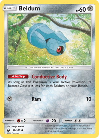 Beldum 92/168 Sun & Moon Celestial Storm