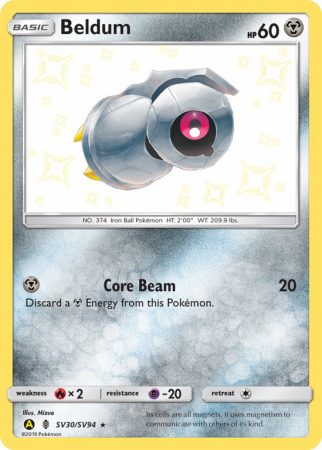 Beldum SV30/94 Sun & Moon Shiny Vault