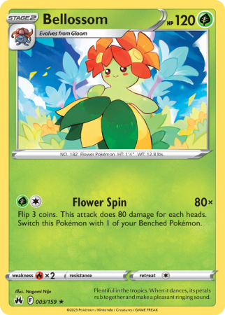 Bellossom 3/159 Sword & Shield Crown Zenith