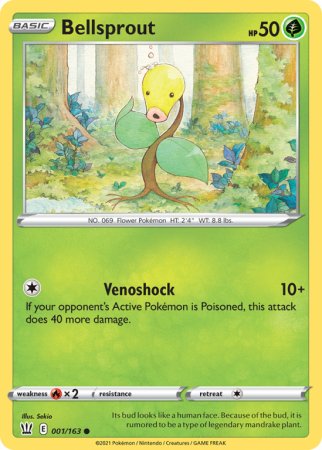Bellsprout 1/163 Sword & Shield Battle Styles