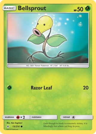 Bellsprout 13/214 Sun & Moon Unbroken Bonds