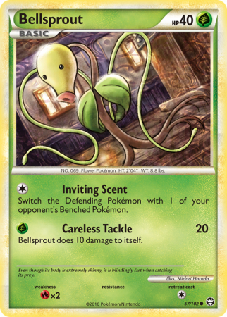 Bellsprout 57/102 HeartGold & SoulSilver HS—Triumphant