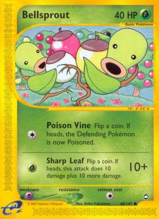 Bellsprout 68/186 E-Card Aquapolis