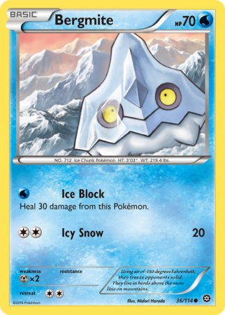 Bergmite 36/114 XY Steam Siege