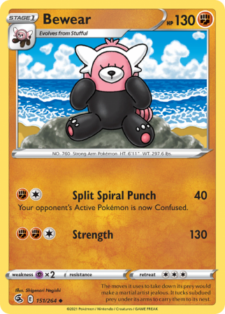 Bewear 151/264 Sword & Shield Fusion Strike