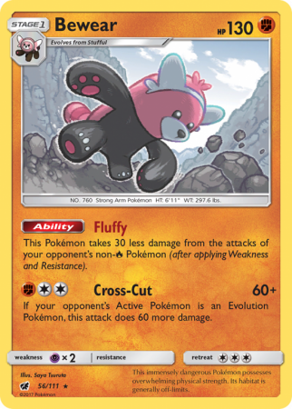 Bewear 56/111 Sun & Moon Crimson Invasion