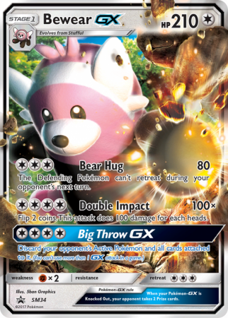 Bewear-GX SM34/156 Sun & Moon SM Black Star Promos