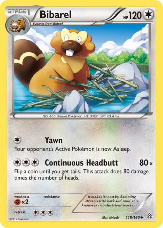 Bibarel 118/160 XY Primal Clash