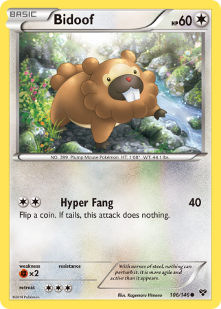 Bidoof 106/146 XY XY