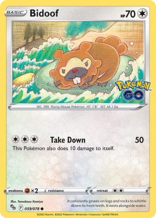Bidoof 59/78