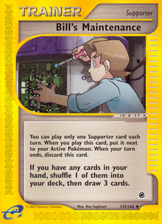 Bill's Maintenance 137/165 E-Card Expedition Base Set