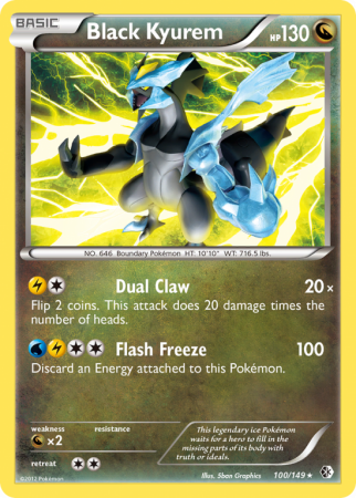 Black Kyurem 100/149 Black & White Boundaries Crossed