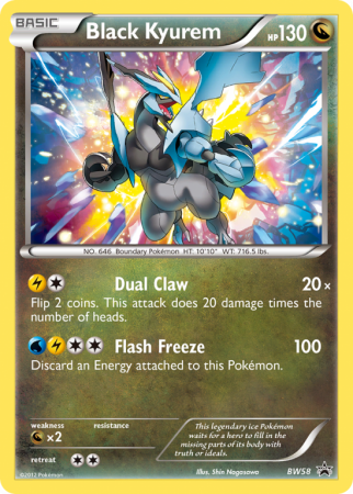 Black Kyurem BW58/101 Black & White BW Black Star Promos