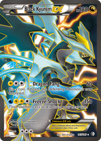 Black Kyurem-EX 145/149 Black & White Boundaries Crossed