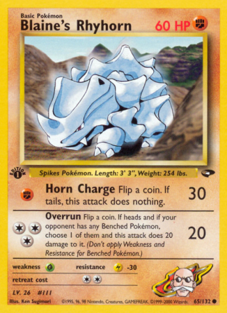Blaine's Rhyhorn 65/132