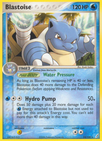 Blastoise 14/100 EX Crystal Guardians