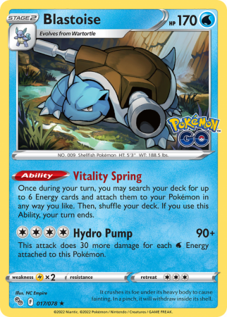 Blastoise 17/78