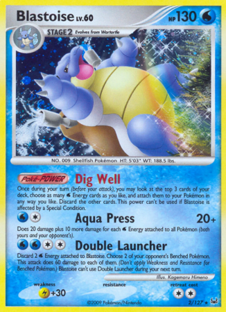 Blastoise 2/127 Platinum Platinum