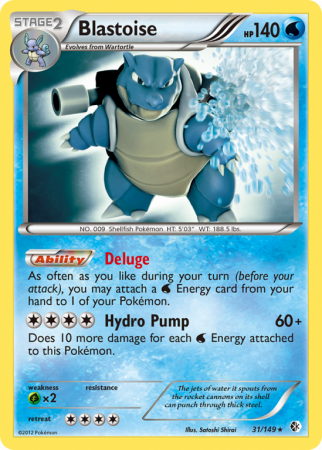Blastoise 31/149 Black & White Boundaries Crossed
