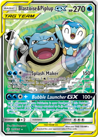 Blastoise & Piplup-GX 215/236
