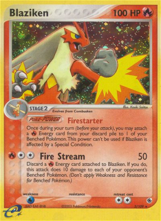 Blaziken 3/109 EX Ruby & Sapphire